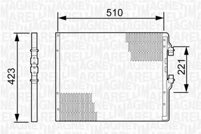 MAGNETI MARELLI 350203499000 -  Конденсатор, кондиционер